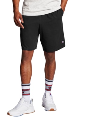 Bermuda Champion Moletom Jersey Logo Patch C Preta Bermuda Champion Moletom Jersey Logo Patch C Preta
