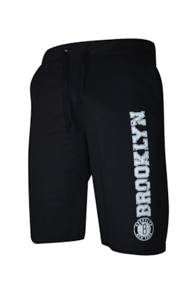 Bermuda de Moletom Nba Brooklyn Nets Preto Bermuda de Moletom Nba Brooklyn Nets Preto
