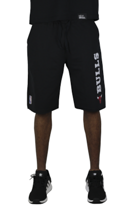 Bermuda de Moletom NBA Chicago Bulls Preto Bermuda de Moletom NBA Chicago Bulls Preto