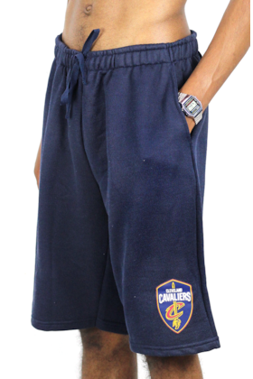 BERMUDA NBA MOLETOM CLEVELAND CAVALIERS AZUL BERMUDA NBA MOLETOM CLEVELAND CAVALIERS AZUL