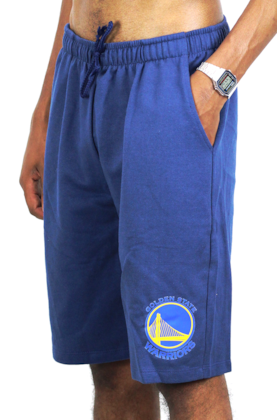 BERMUDA NBA MOLETOM GOLDEN STATES WARRIORS AZUL BERMUDA NBA MOLETOM GOLDEN STATES WARRIORS AZUL