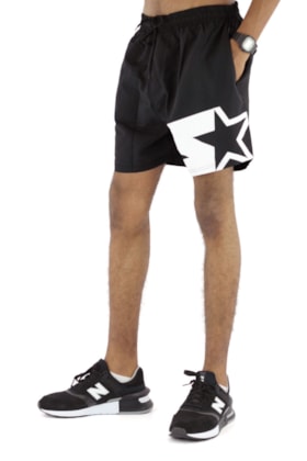 Bermuda STARTER Shorts Logo Preta/Branca Preto/Branco P Bermuda STARTER Shorts Logo Preta/Branca Preto/Branco P