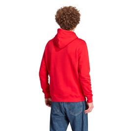 Blusa Adidas Moletinho Com Capuz Adicolor Classics Trefoil Vermelho