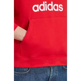 Blusa Adidas Moletinho Com Capuz Adicolor Classics Trefoil Vermelho
