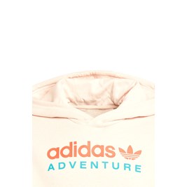 Blusa Adidas Moletinho Com Capuz Adidas Adventure Bege