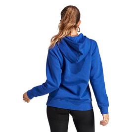 Blusa Moletom Adidas Fleece Adicolor Essentials Azul