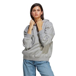 Blusa Moletom Adidas Fleece Adicolor Essentials Cinza