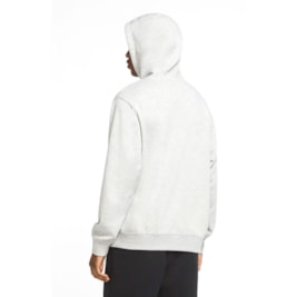 Blusão Moletom Nike Sportswear Club Fleece Unissex Cinza/Branco