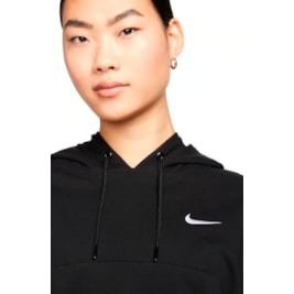 Blusão Moletom Nike Sportswear Oversized Feminino Preto/Branco