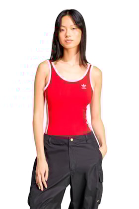 Body Adidas Adicolor 3-stripes Vermelho/Branco