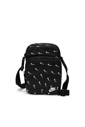 Bolsa Nike Transversal Heritage Unissex Preto/Branco