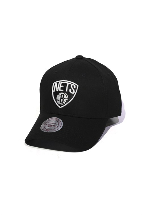Boné Aba Curva Mitchell and Ness Brooklyn Nets Team Logo Low Strapback