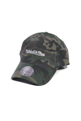 Bone Aba Curva Mitchell and Ness Logo Camo Strapback Verde Bone Aba Curva Mitchell and Ness Logo Camo Strapback Verde