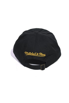 Boné Aba Curva Mitchell and Ness Los Angeles Lakers Washed Strapback