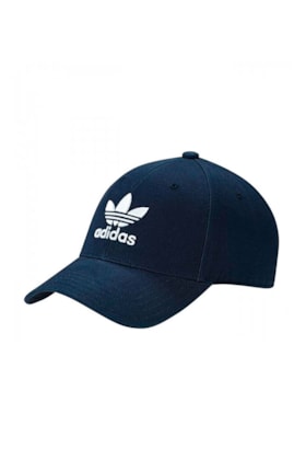 Boné Adidas Aba Curva Baseball Trefoil Strapback Marinho/Branco Boné Adidas Aba Curva Baseball Trefoil Strapback Marinho/Branco
