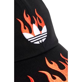 Boné Adidas Flames Dad Cap Preto/Vermelho