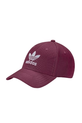 Bone Adidas Trefoil Baseball Unissex Bordo/Branco Bone Adidas Trefoil Baseball Unissex Bordo/Branco