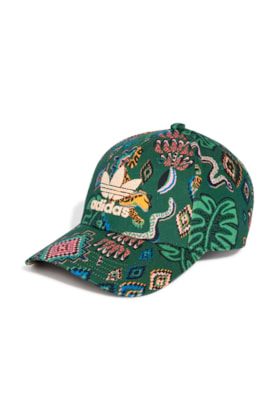 Boné Adidas x Farm Rio Strapback Verde/Azul