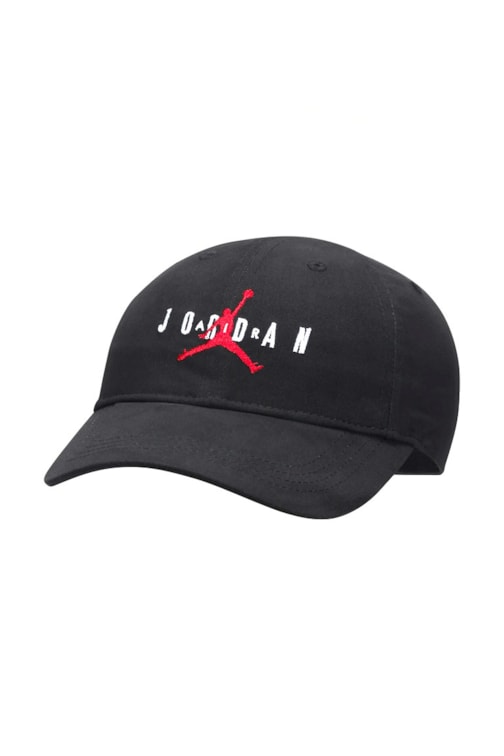 Boné Jordan Aba Curva Strapback Ajustável Infantil Preto