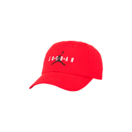 Boné Jordan Aba Curva Strapback Ajustável Infantil Vermelho