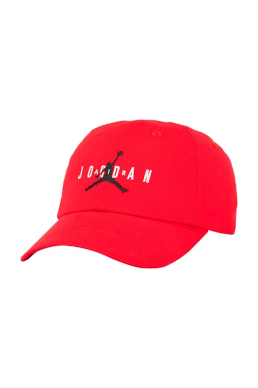 Boné Jordan Aba Curva Strapback Ajustável Infantil Vermelho