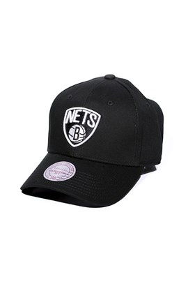 Boné Mitchell and Ness Brooklyn Nets Team Logo Low Pro Strapback