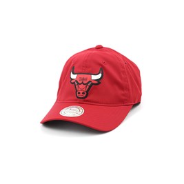 Bone MITCHELL AND NESS Chicago Bulls Flexfit 110 Strapback Vermelho