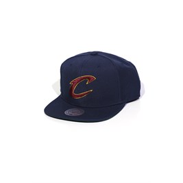 Boné Mitchell and Ness Cleveland Cavaliers Logo Solid Snapback Azul