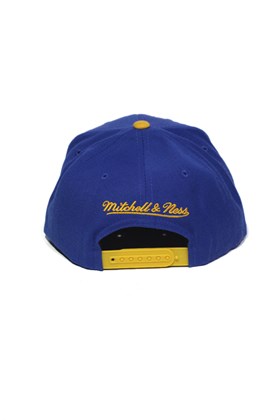 Boné Mitchell and Ness Golden State Warriors Logo Snapback Azul