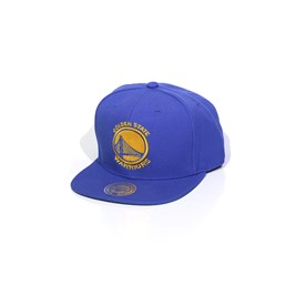 Boné Mitchell and Ness Golden State Warrios Logo Solid Snapback