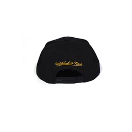 Boné Mitchell and Ness Los Angeles Lakers Logo Solid Snapback Preto