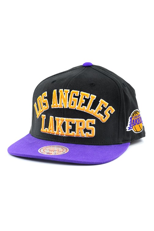 Bone MITCHELL AND NESS NBA Los Angeles Lakers Snapback Preto/Roxo