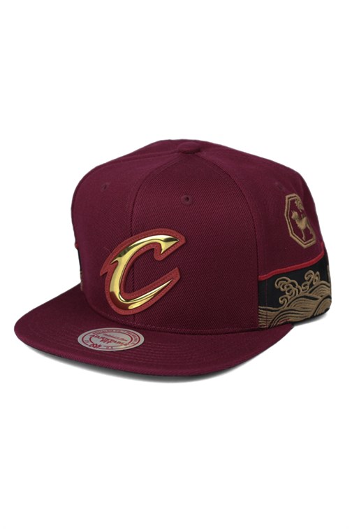Boné Mitchell and Ness Snapback Cleveland Cavaliers Chinese New Year Bordo