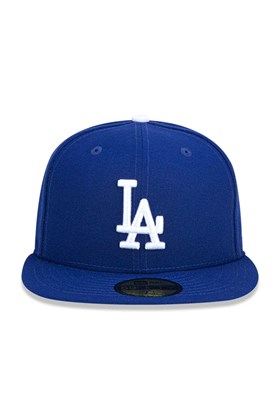 Boné New Era 59fifty Aba Reta Los Angeles Dodgers Mlb Azul/Branco