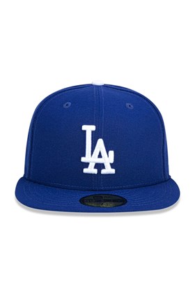 Boné New Era 59fifty Aba Reta Los Angeles Dodgers Mlb Azul/Branco Boné New Era 59fifty Aba Reta Los Angeles Dodgers Mlb Azul/Branco