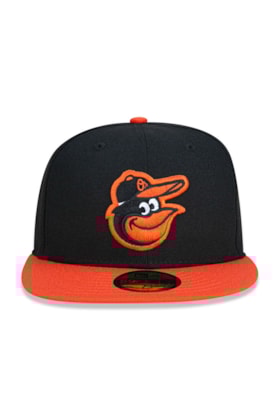 Boné New Era 59fifty Baltimore Orioles Mlb Preto/Laranja Boné New Era 59fifty Baltimore Orioles Mlb Preto/Laranja
