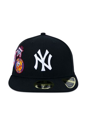 Boné New Era Aba Reta 5950 MLB NY Yankees Patchwork - Azul Escuro