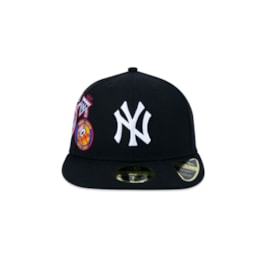 Boné New Era 59FIFTY Fitted Low Profile MLB New York Yankees Core Preto