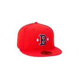 Boné New Era 59FIFTY MLB Boston Red Sox Street Vermelho/Branco