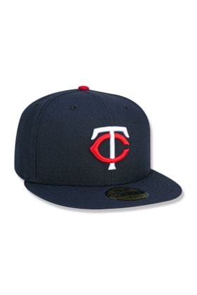 Boné New Era 59FIFTY MLB Minnesota Twins Game Cap Azul Marinho