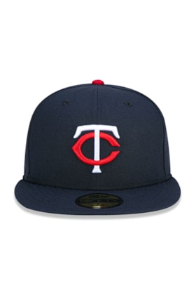 Boné New Era 59FIFTY MLB Minnesota Twins Game Cap Azul Marinho