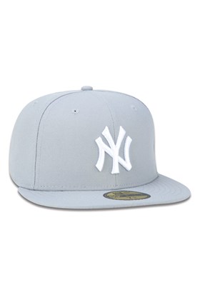 Boné New Era 59fifty Mlb New York Yankees Cinza/Branco