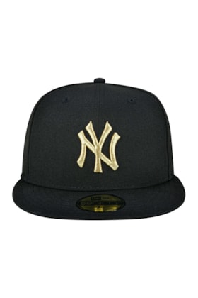 Boné New Era 59fifty Mlb New York Yankees Preto/Dourado Boné New Era 59fifty Mlb New York Yankees Preto/Dourado