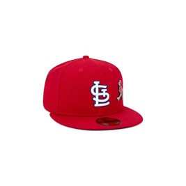 Boné New Era 59FIFTY MLB Saint Louis Cardinals Core Fitted Aba Reta Vermelho/Branco