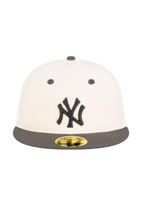 Boné New Era 59FIFTY Retro Crown New York Yankees Subway Series Off White/Azul Marinho