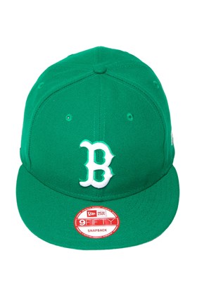 Bone New Era 9Fifty Boston Red Sox Mlb Verde/Branco