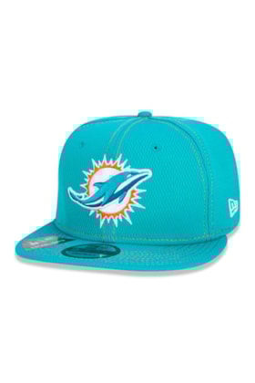 Boné New Era 9Fifty Nfl Onfield Coleção Sideline Miami Dolphins Verde Boné New Era 9Fifty Nfl Onfield Coleção Sideline Miami Dolphins Verde