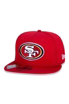 Boné New Era 9Fifty Nfl Onfield Coleção Sideline San Francisco 49Ers Vermelho Boné New Era 9Fifty Nfl Onfield Coleção Sideline San Francisco 49Ers Vermelho