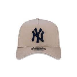 Boné New Era 9FORTY A-frame Mlb New York Yankees Bege/Azul