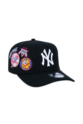 Boné New Era 9FORTY A-Frame MLB New York Yankees Core Preto/Branco